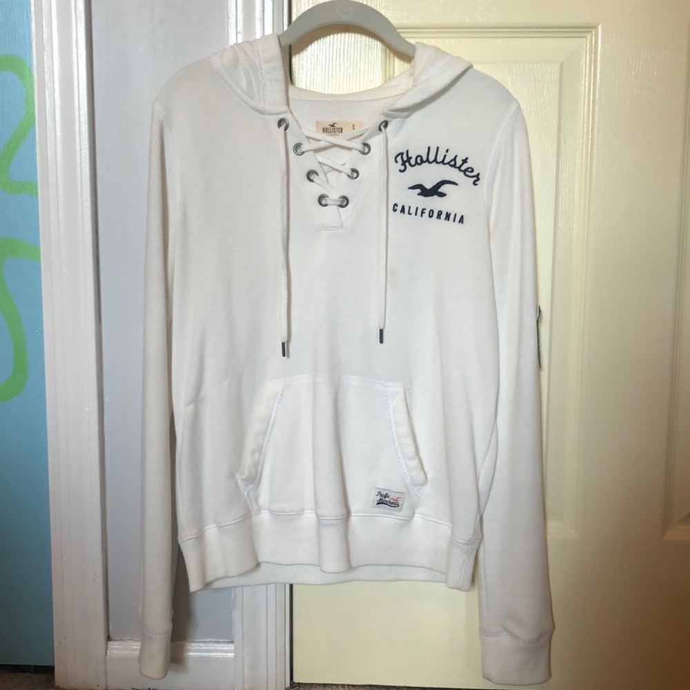 Women’s Small Hollister White Sweatshirt